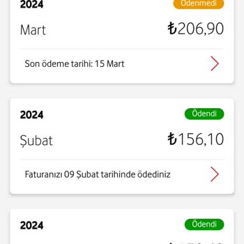 Vodafone Faturama Zam Yapıldı