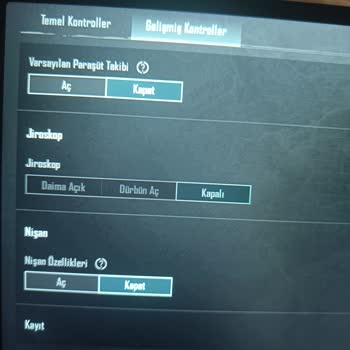 PUBG (Pubgmobile.com) Samsung Galaxy TAB A9 Jiroskop Sorunu
