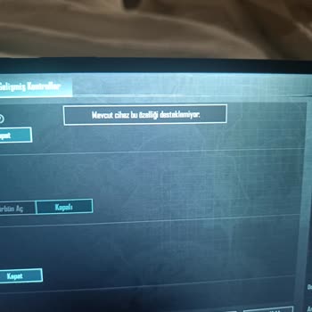 PUBG (Pubgmobile.com) Samsung Galaxy TAB A9 Jiroskop Sorunu