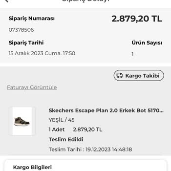 Skechers Özdilek İnternet Mağazası Fiyaskosu