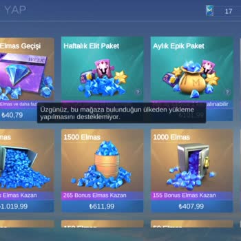 Mobile Legends Elmas Satın Alamıyorum Global ID Sorunu