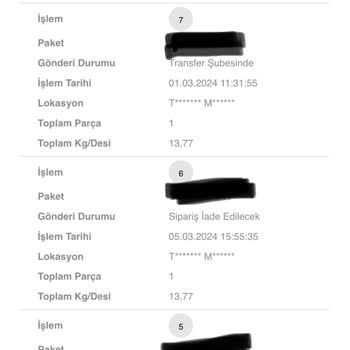 Ebebek Ve Scotty Kargo Süreci Problemi