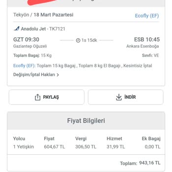 Obilet Veya Anadolu Jet Tarafından İade Edilemeyen Uçak Bileti
