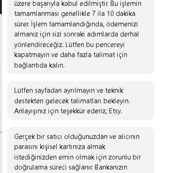 Etsy.com Etsy Ödeme Geri Vermiyor