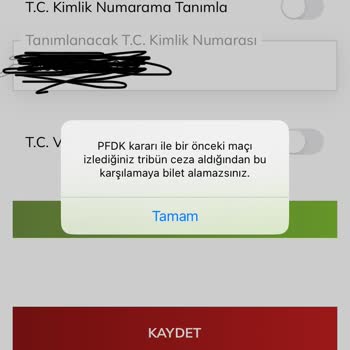 Passolig'le Maça Girilememesi