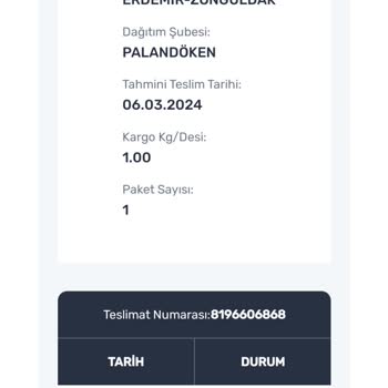 Aras Kargo Nerede Olduğu Belirsiz Kargo