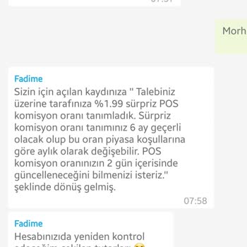 Enpara Şirketim Pos Komisyon Aldatmacası