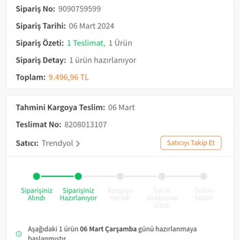 Trendyol Bugün Kargoda Yalanı