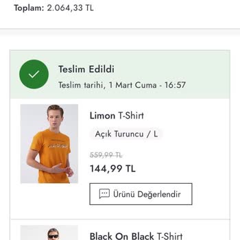 Boyner Eksik Ürün Gönderildi