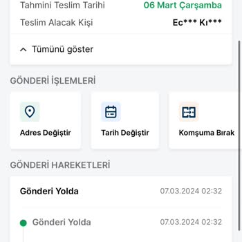 Trendyol Ekspress Teslimat Sorunu