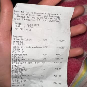 IKEA Bayrampaşa Kasada Tek Üründen İki Kez Para Aldı!