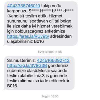 Yine Aras Kargo Alan Dışı Saçmalığı
