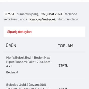 Sultananne.com Sitesinden Şikayetçiyim Siparişim Gelmedi
