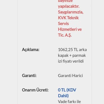 KVK Tecno Camon 18 Parmak İzi Sensörü