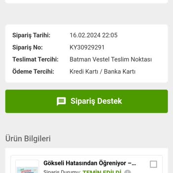 Kitapyurdu Sitesinden Alınan Siparişlerin Geç Gelmesi