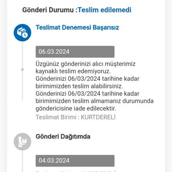 MNG Kargo Şikayet Karesi Kurtdereli Şubesi