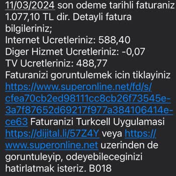 Turkcell TV+ Superonline Fahiş Bir Fatura Yolladı
