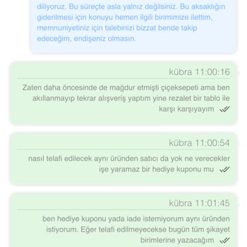 Çiçek Sepeti Gelmeyen Ürün İçin Çözümsüzlük