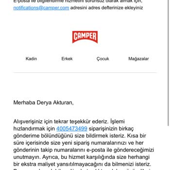 Camper'ın Kafasına Göre İptal Ve Para İade Sorunu