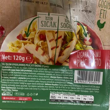 Lezita Dilimli Piliç Fileto Bozulmuş Ürün