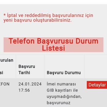 Gsb IMEI Numarası Gıb Kayıtları İle Uyuşmadığından Sorunu