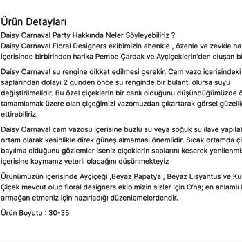 Taze Çiçek (tazecicek.com) Ayçiçeği Detaylı Siparişim Reddedildiği Halde Gönderildi!