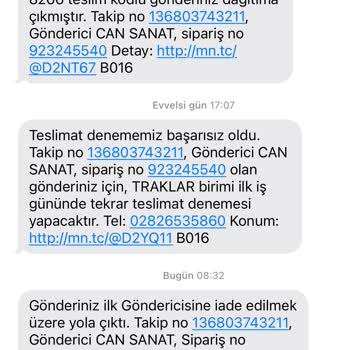 MNG Kargo Çorlu Traklar Şubesinden Şikayetçiyim