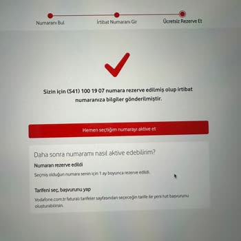 Rezerve Et, Kendini Rezil Et, İşte Size Vodafone