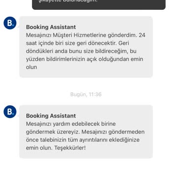 Booking.cok' Un Paramızı İade Etmemesi