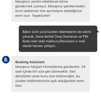 Booking.cok' Un Paramızı İade Etmemesi