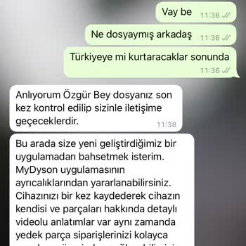 Dyson İade Yapmıyor 1 Aydır Bekletiyor