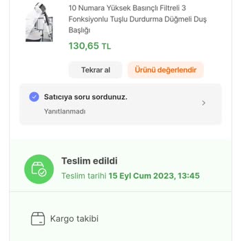 Hepsiburada Duş Başlığı Patladı