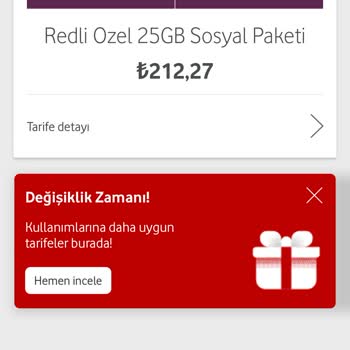 Vodafone Yeni Tarife Tutarsızlığı.