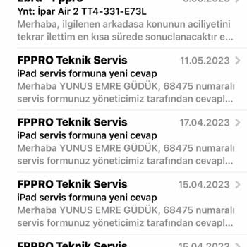 FPPRO Teknik Servis Teknik Servis Hüsranı: İpad 2 Tamir Belirsizliği