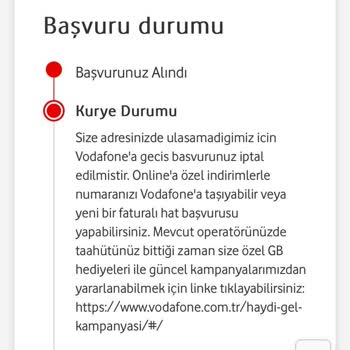 Vodafone'a Numara Taşımamın İptal Edilmesi