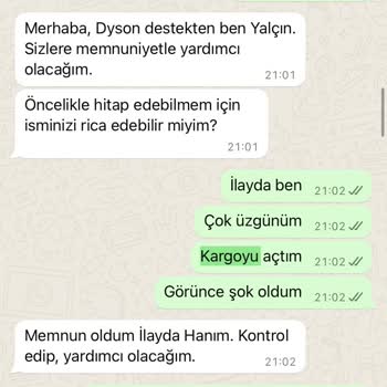 Dyson Destek Sürecinde Yaşanan Hayal Kırıklığı