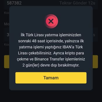 Binance TR Para Transferi Sorunu