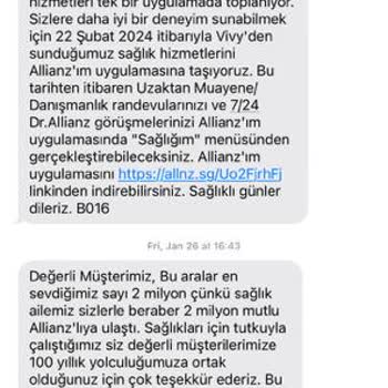 Allianz Sigorta Allianz Modüler Sağlık Sigortası Poliçe Mağdur Edildim Check Up