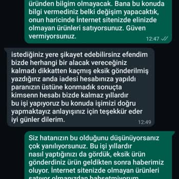 Heramoda.com.tr'de Eksik Ve Yanlış Ürün Teslimi Sorunu