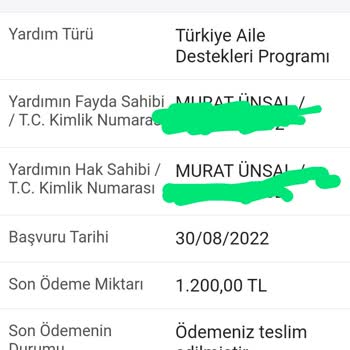 Aile ve Sosyal Hizmetler Bakanlığı Aile Sosyal Yardımlarım Kesildi