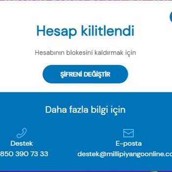 Milli Piyango Sitesi Hesabımı Kapattı