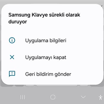 Samsung Telefon S21fe Klavye Sorunu