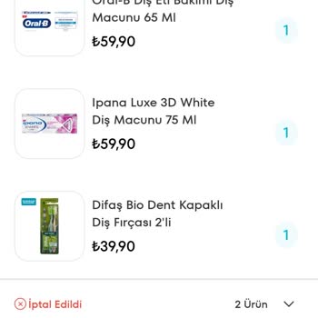 Ürün A101 Tarafından Nedensiz İptal Edildi!