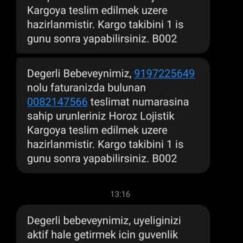 Ebebek Sipariş Ortada Yok