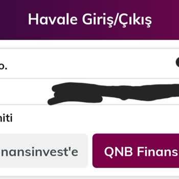 QNB Finansinvest Hesaplar Arası Havale Gönderme Limit Sorunu