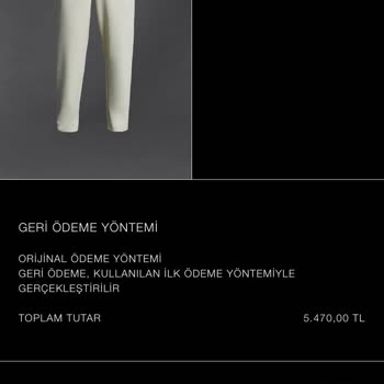Zara Ücret İadesi Yapılmaması