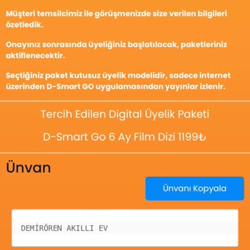 D Smart Uydu Güncelleme Ücreti