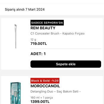Sephora Kampanya Reklamındaki Hediyeyi Stok Yok Deyip Yollamıyor.
