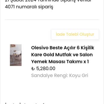 Olesivo.com Dan Aldığım Ürün