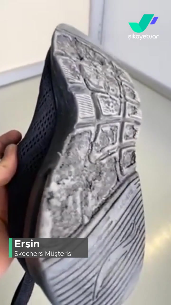 Skechers Ayakkabı Tabanında Yolunma, Delinme Mevcut... videonun kapak resmi